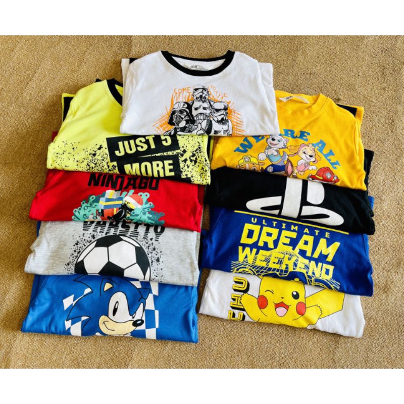 Bộ dài tay HM cho bé trai 2-10tuổi