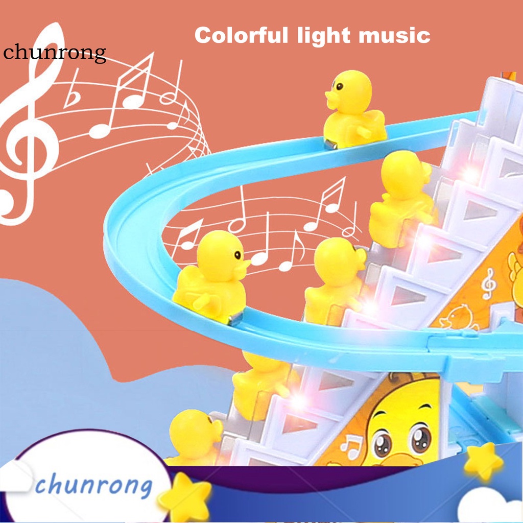 Đồ chơi chút vịt đua leo thang trượt cầu chạy điện thiết kế đáng yêu để thư giãn làm quà lễ hội