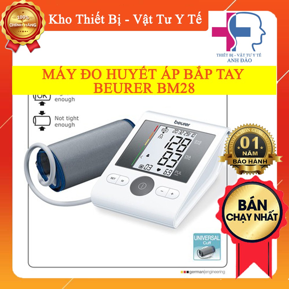 Máy Đo Huyết Áp Bắp Tay BEURER BM28 - Máy Đo Huyết Áp Điện Tử