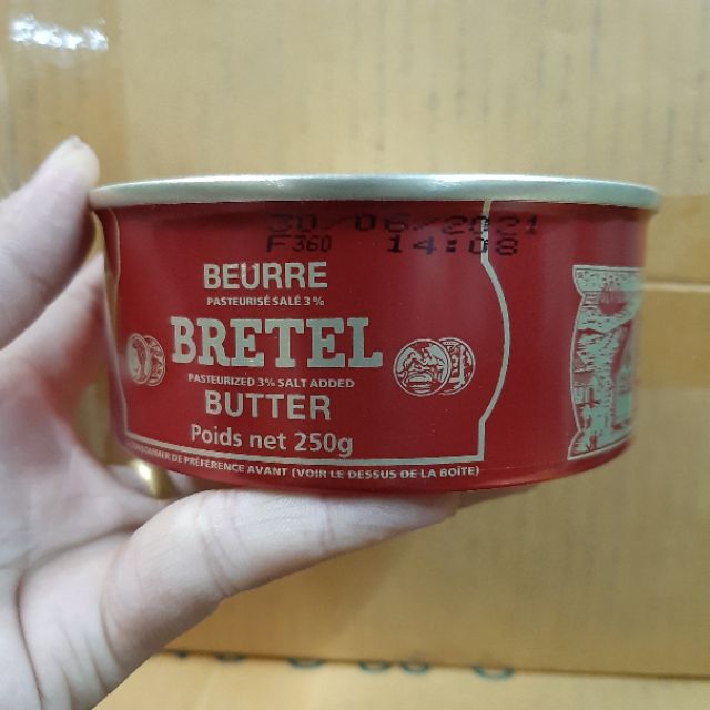 Bơ Hiệu BRETEL BUTTER Pháp 250gram hàng nhập