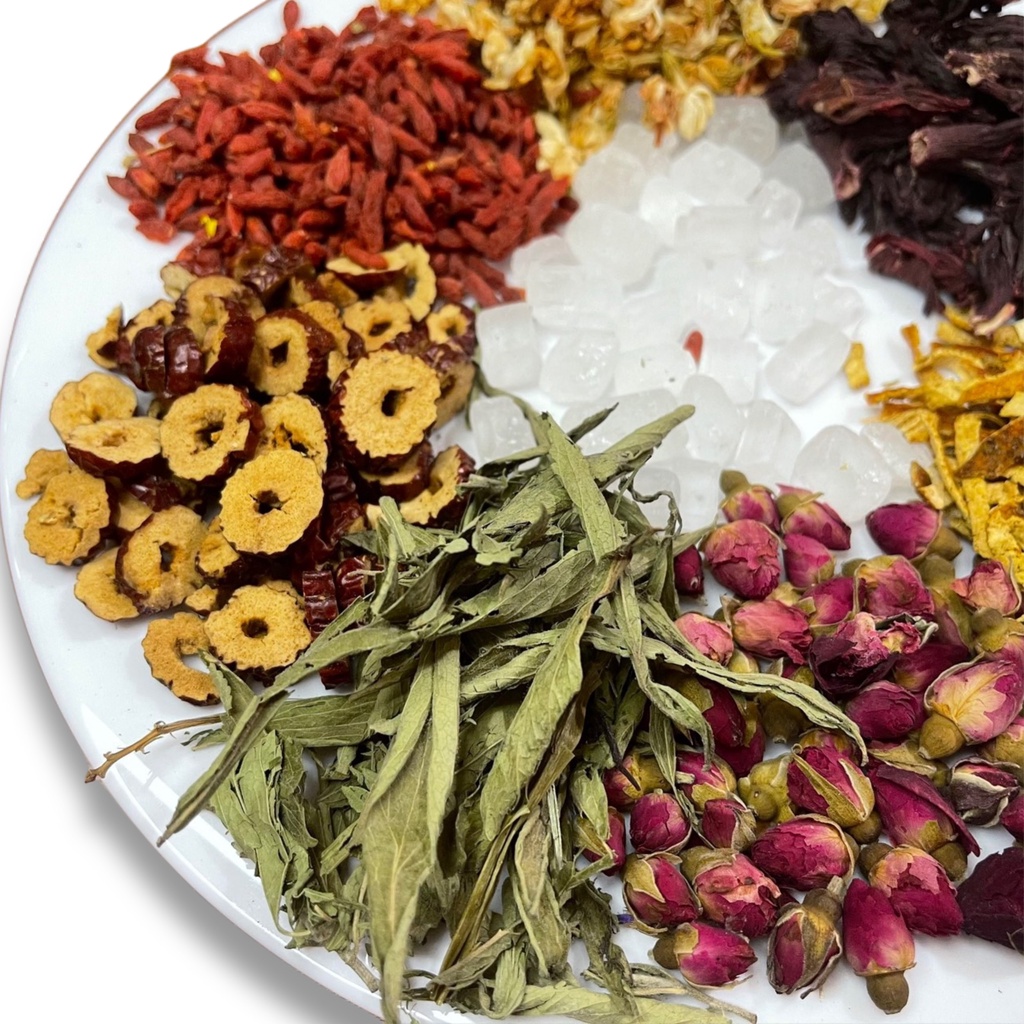 Trà hoa quả thảo mộc Bát Hoa Tiên Mộc Trà