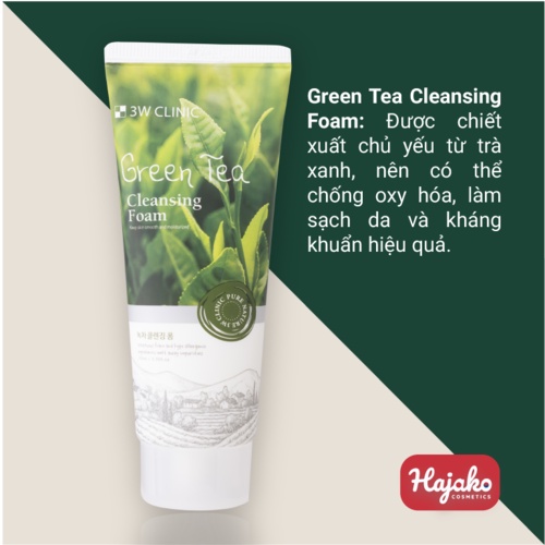 Sữa rửa mặt Hàn Quốc 3W Clinic Cleansing Foam 100ml HAJAKO