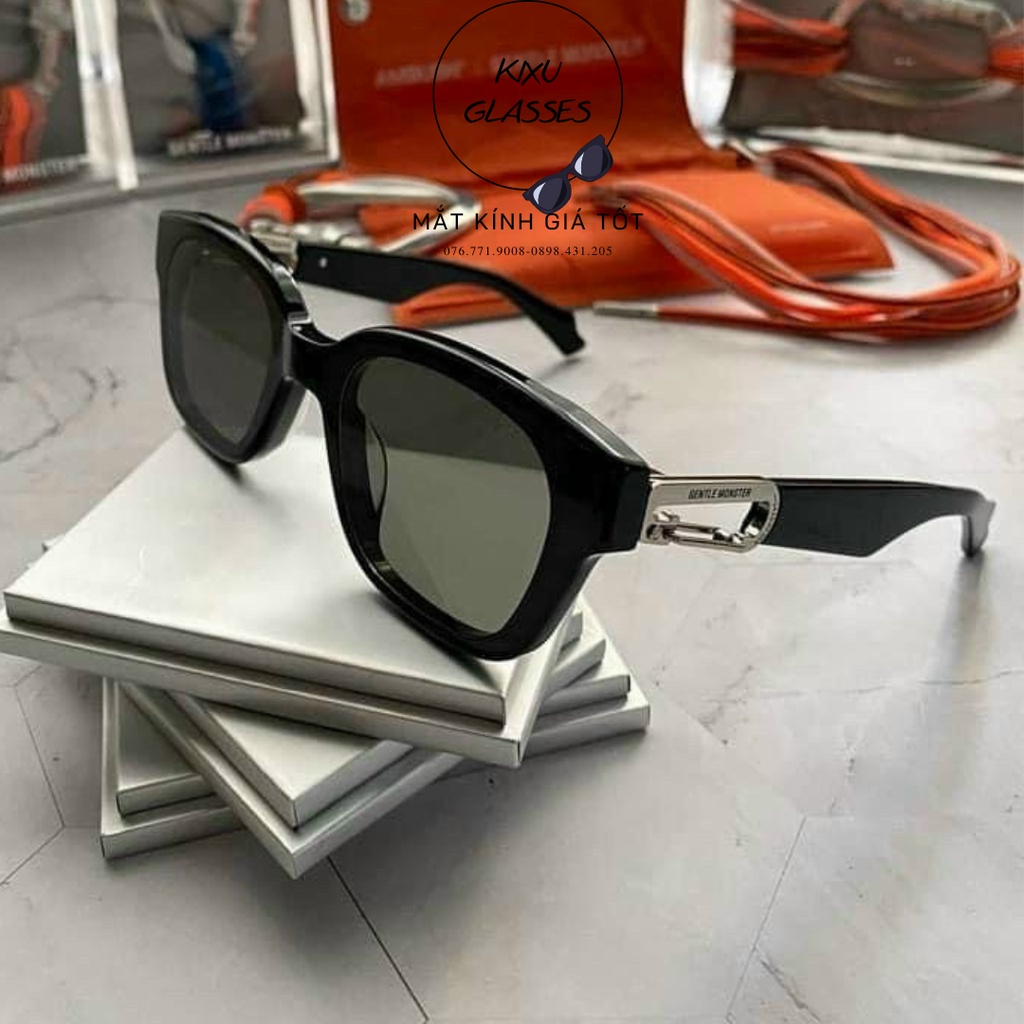 Kính mát Nam nữ, kính râm GM Unisex dáng vuông thời tran Chống nắng chống bụi Bảo Vệ Mắt Chống tia UV400  Kixu.Glasses