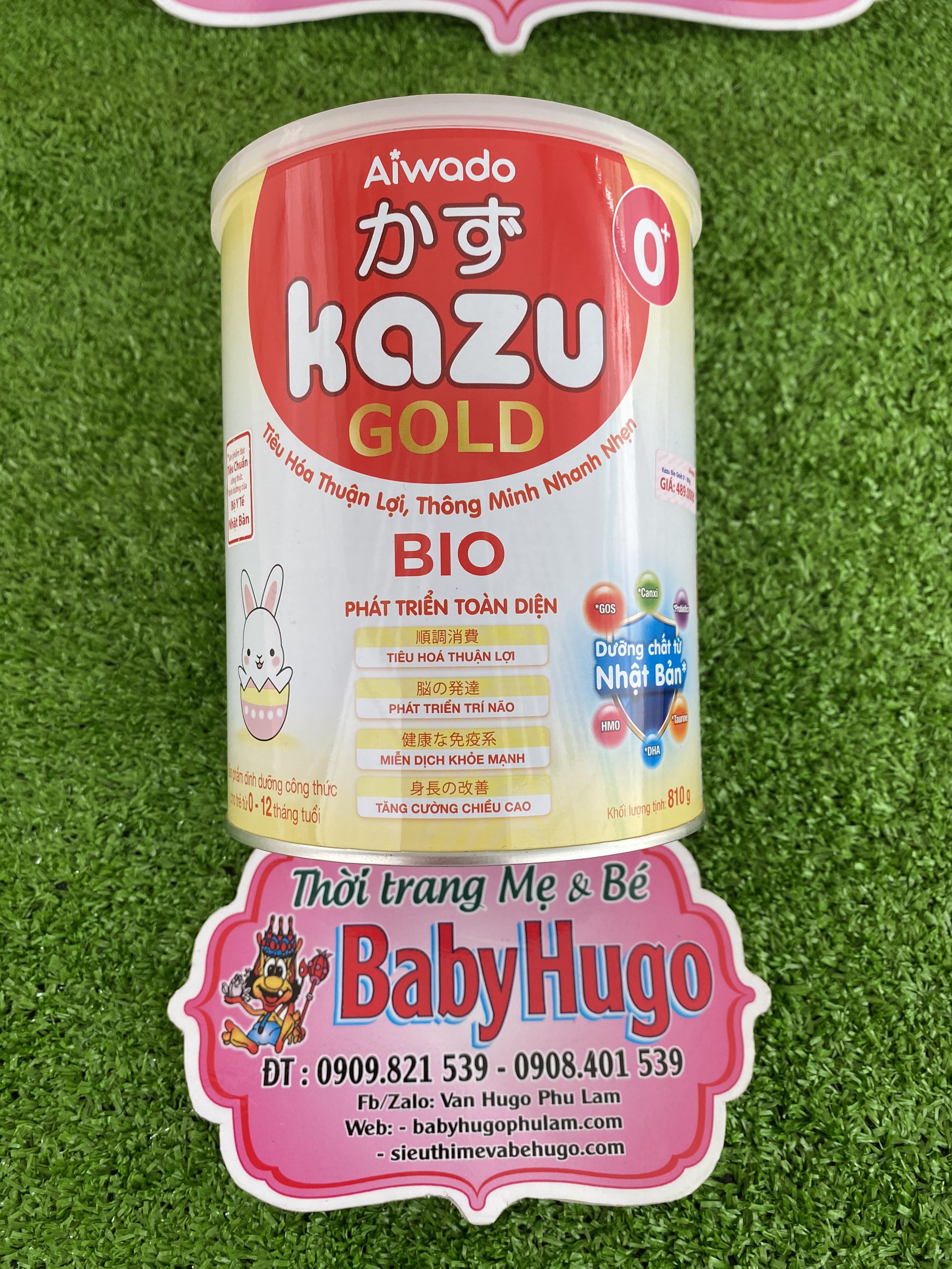 [BÉ PHÁT TRIỂN TOÀN DIỆN]  Sữa bột KAZU BIO GOLD 0+  Lon 810g