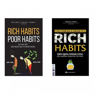 Sách - Combo Rich habits, poor habits: Sự khác biệt người giàu và người nghèo + Rich Habits – Thói quen thành công