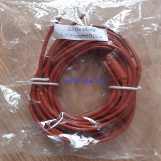 Dây điện trở sưởi silicone 5.4m-108W
