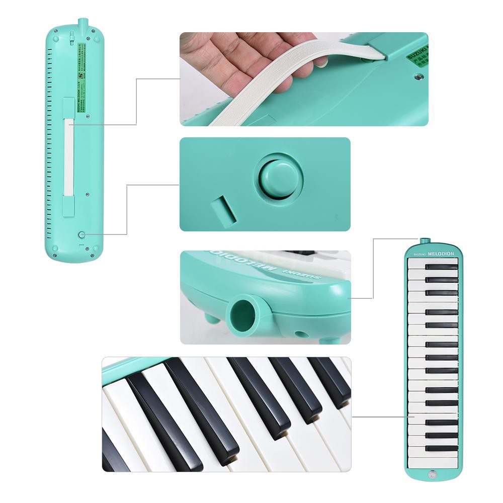 Bộ đàn Melodion 32 phím với đầu thổi dài kèm phụ kiện cao cấp