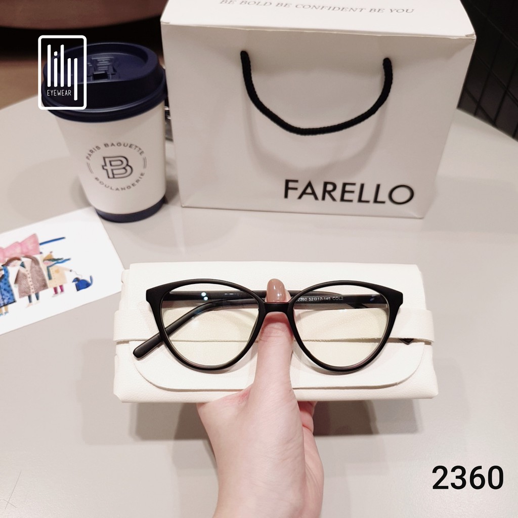 Gọng kính cận nữ Lilyeyewear nhựa dẻo, mắt mèo, thời trang phong cách - Y2360 | BigBuy360 - bigbuy360.vn