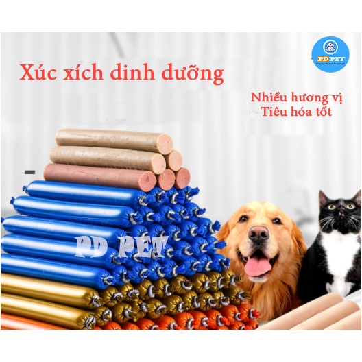 Xúc xích cho thú cưng chó mèo hamster dinh dưỡng giá siêu rẻ ăn liền cây 15g