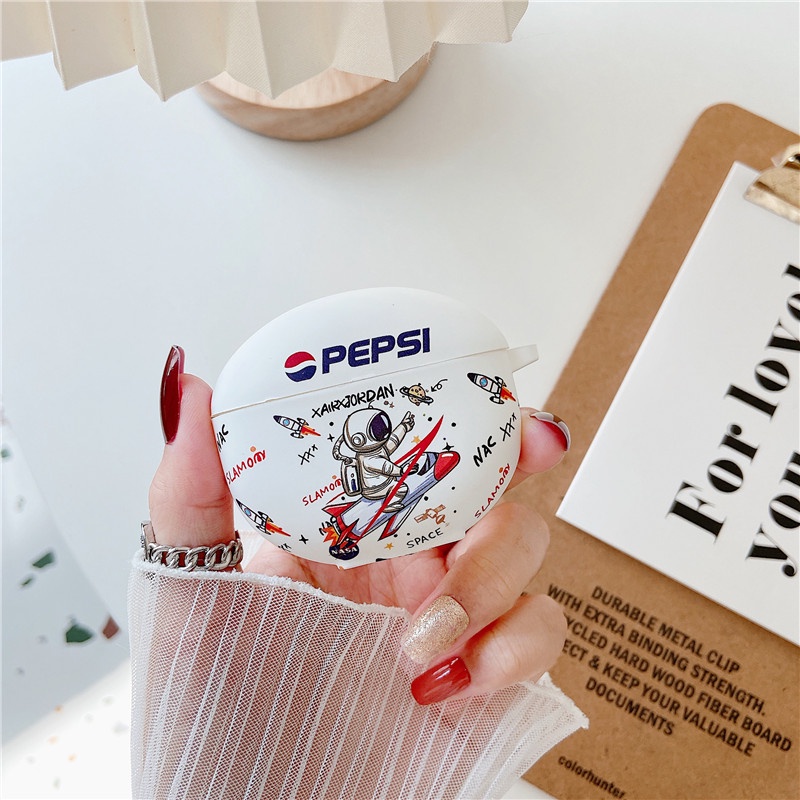 Sẵn Sàng! Vỏ Bảo Vệ Hộp Sạc Tai Nghe OPPO Enco Air 2 Mềm Hình Phi Hành Gia Nasa