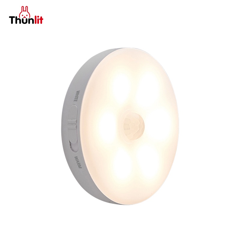 Đèn Ngủ THUNLIT Cảm Ứng Nhiệt Độ Tự Động Sạc Điện Usb Với 2 Màu Sắc Ánh Sáng