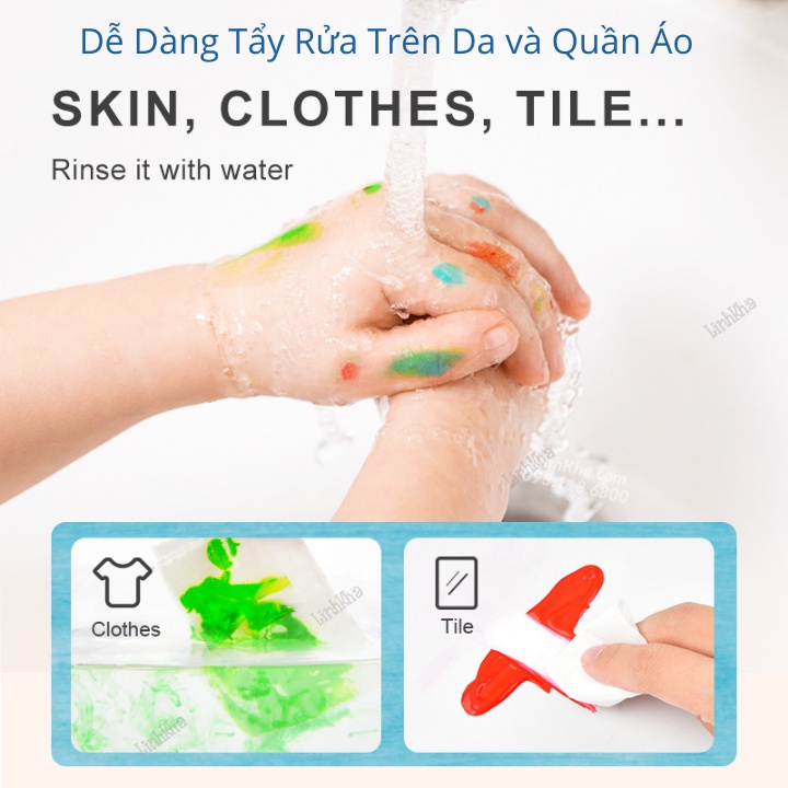 [Mã LIFE1404ALL giảm 20K đơn 50K] Màu Vẽ Tay Mideer Finger Paint An Toàn Dễ Tẩy Rửa - Cho Bé Từ 3 Tuổi