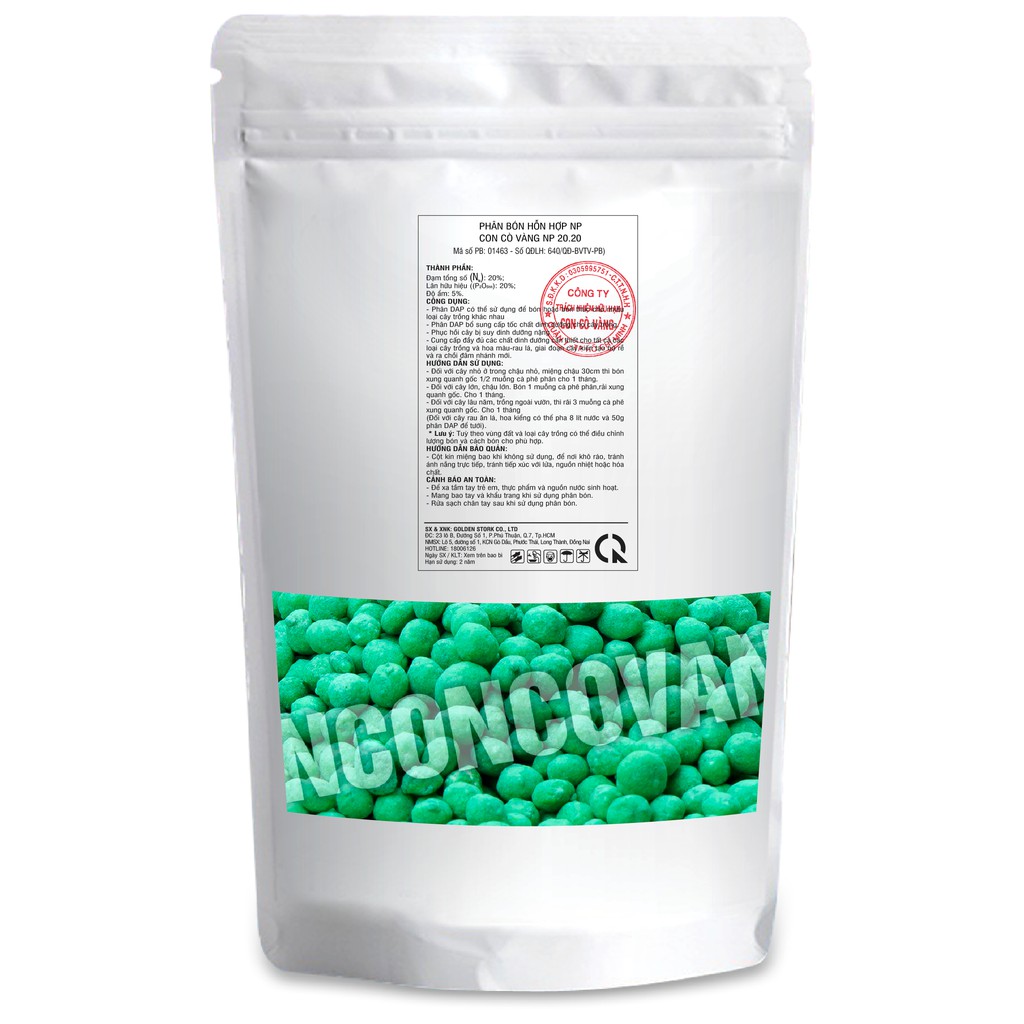 Phân bón Con Cò Vàng : Siêu DAP 20-46  - Sử dụng được cho tất cả loại cây trồng