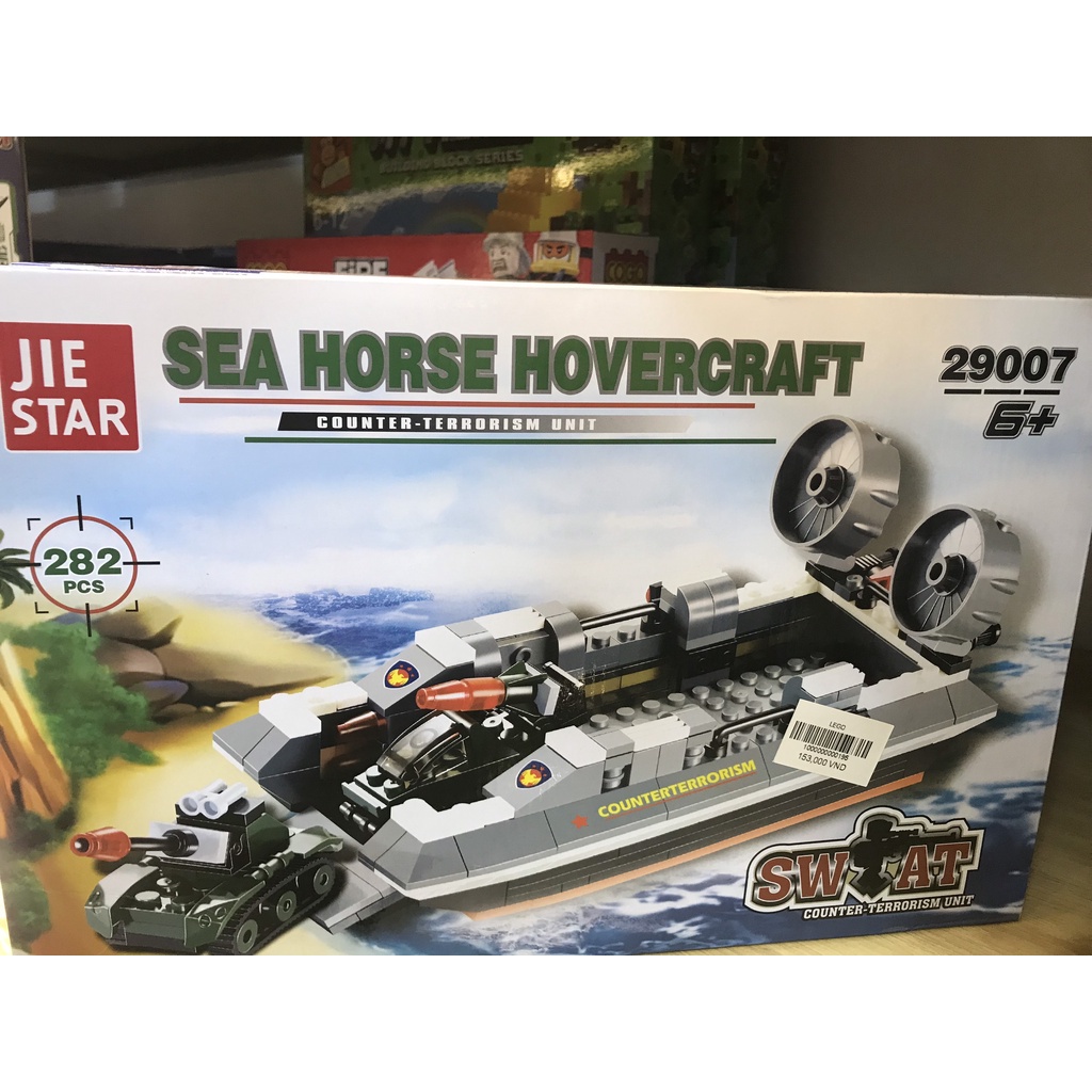 Lego tàu chiến quân sự 282 chi tiết