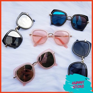 [GIÁ SỈ] Mắt Kính Chữ V Hot Trend 💖FREESHIP💖 Gọng Kính Mát Nam Nữ Thời Trang H267