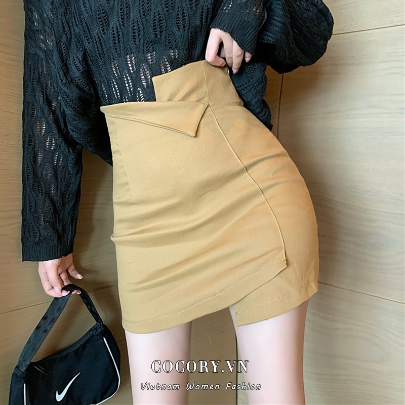 Váy Ngắn Lưng Cao Màu Trơn Kiểu Dáng Sexy | BigBuy360 - bigbuy360.vn