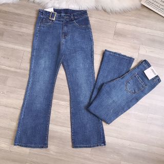 QUẦN ỐNG LOE KÈM KHOEN NỊT