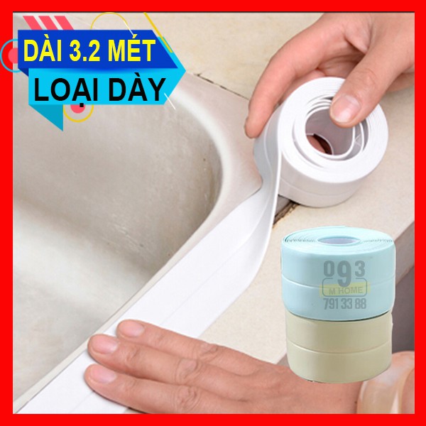 Băng Keo Dán Góc Tường Nhà Tắm Nhà Bếp Chống Thấm Nước Dài 3.2 mét x Rộng 3.8cm