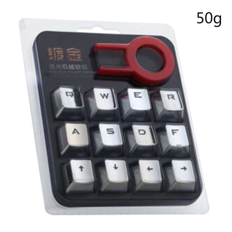 Set 12 Nút Bấm Nhựa Mạ Điện Cho Bàn Phím Cherry MX Axis