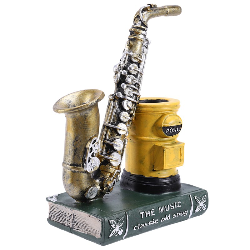 (Đang Bán) Bộ Dụng Cụ Đựng Bút Hình Kèn Saxophone