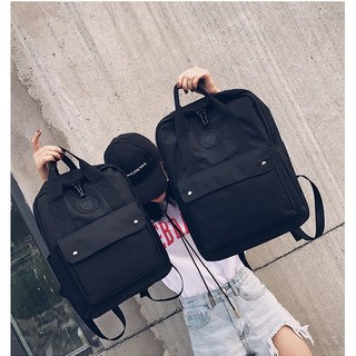 [HÌNH THẬT] balo Ulzzang Vuông Logo nhỏ