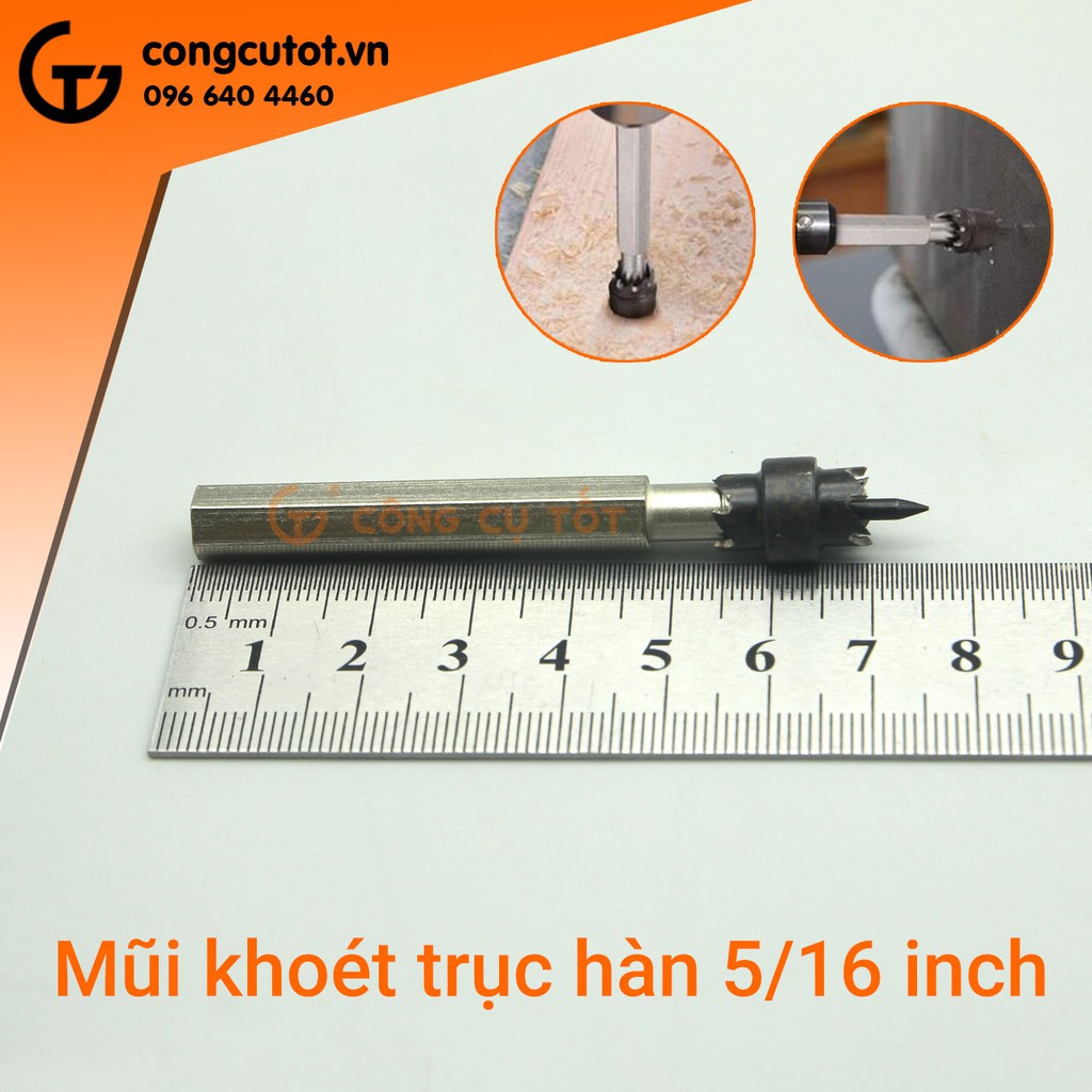 Mũi khoét gỗ kép trục hàn