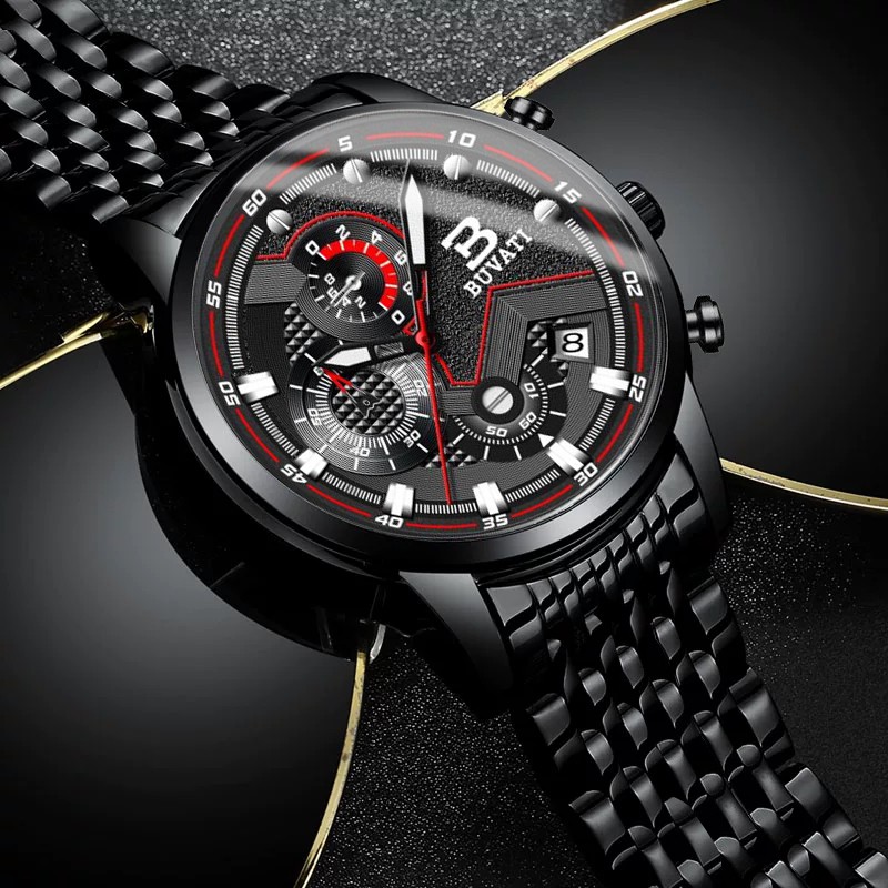 Đồng Hồ Nam BUVATI  6 KIM 3D - Thiết Kế Đậm Chất Anh Quốc - Máy Nhật Siêu Bền - Kính Chống Xước | BigBuy360 - bigbuy360.vn
