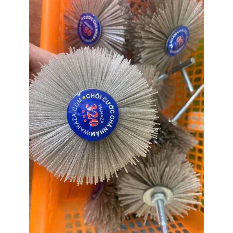 CHỔI QUẬT CƯỚC ĐÁNH BÓNG GỖ LẮP MÁY