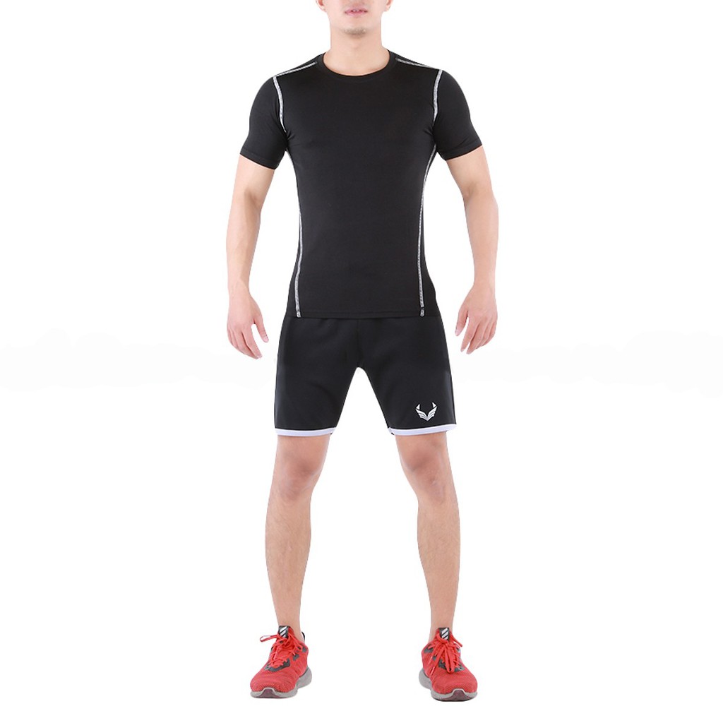 Quần đùi tập gym Unique QDD - Đen