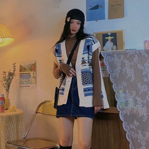 Gile Len Nữ ELISA Ullzang, Áo Gile Len Cài Cúc Hàng Quảng Châu Thời Trang Cao Cấp | BigBuy360 - bigbuy360.vn