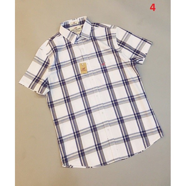 ÁO SƠ MI NAM KẺ SỌC CARO DÁNG SUÔNG