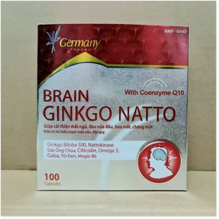 (CHÍNH HÃNG) HOẠT HUYẾT DƯỠNG NÃO BRAIN GINKGO NATTO_100 Viên