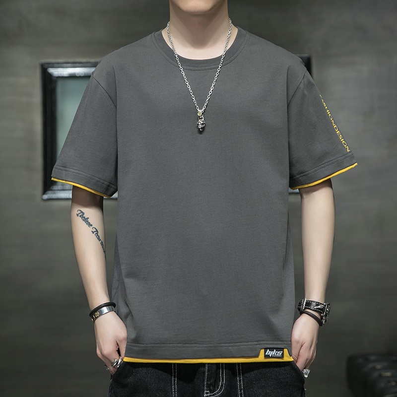 Ready StockÁo Thun Basic  Clothing Áo Phông Nam Cổ Tròn Cotton Oversize Form Rộng Giá Rẻ