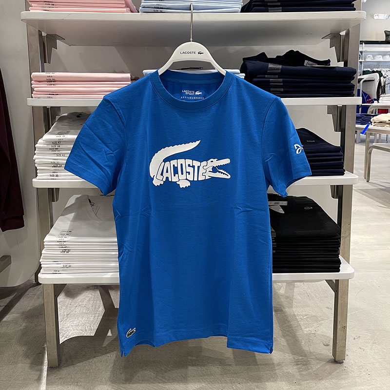 Áo Thun Tay Ngắn Cổ Tròn In logo Lacostes Thời Trang Cho Nam Và Nữ