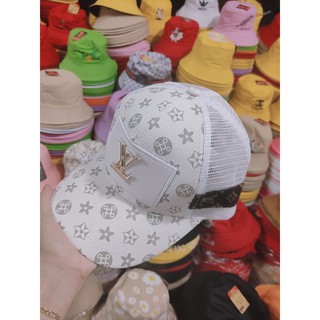 🍭Nón kết nam nữ - mũ lưỡi trai L-V phối lưới thời trang🍭