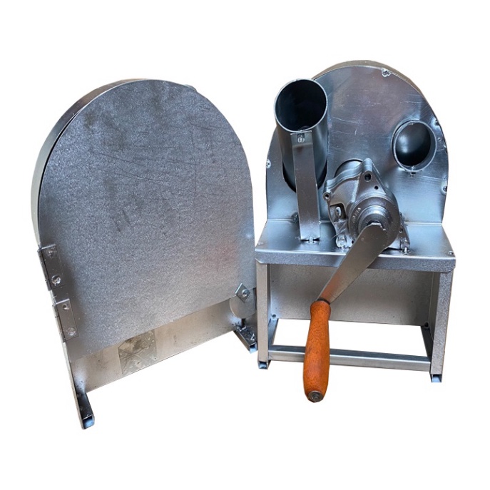 Máy Thái Hành Tỏi Quay Tay Có Nắp Tặng Thêm 3 Lưỡi Dao