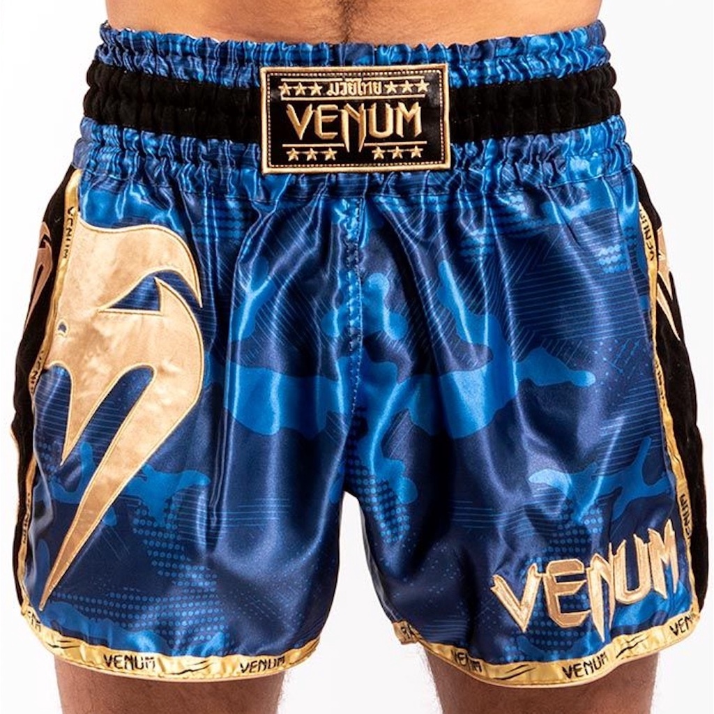 Quần Muay Thai Venum Giant Camo - Blue/Gold