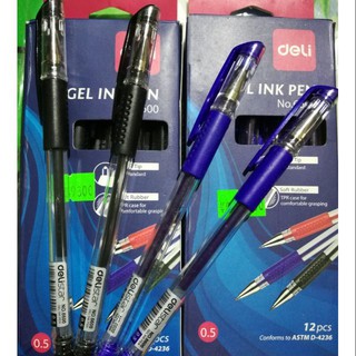 HỘP 12 BÚT GEL DELI 6600