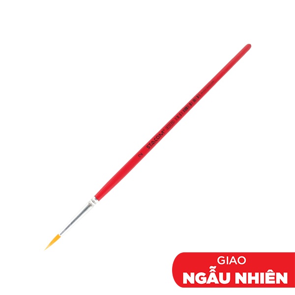 Cọ Vẽ Nylon Đầu Tròn Số 2 - Stacom B102-RS