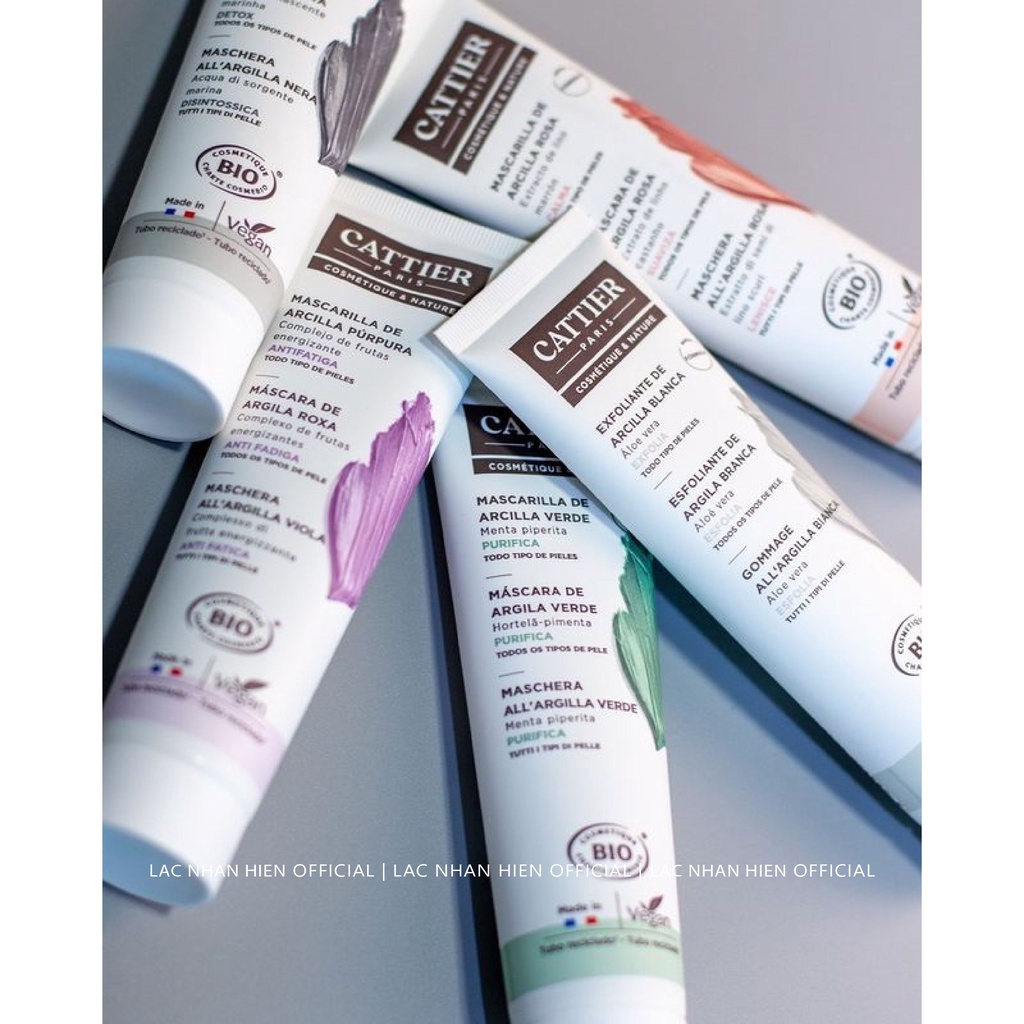 MẶT NẠ ĐẤT SÉT HỮU CƠ CATTIER CLAY MASK ĐỦ DÒNG