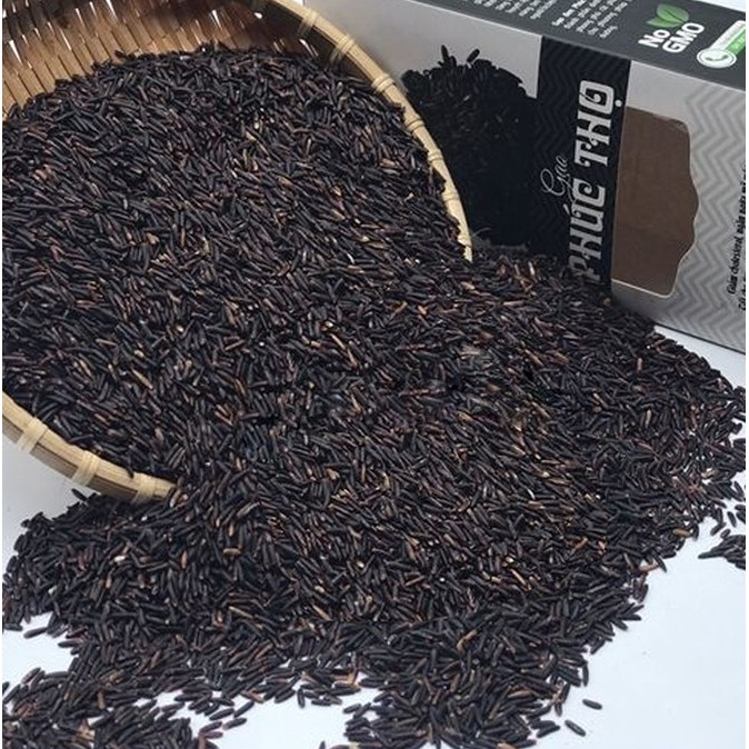 Gạo Đen Phúc Thọ - hộp 1kg - tốt cho sức khỏe