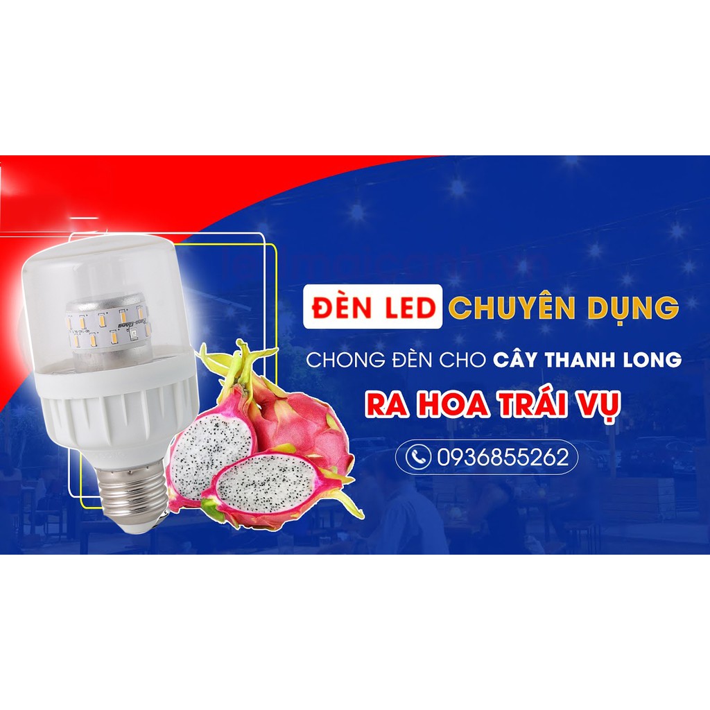 Bóng đèn LED tiết kiệm điện chuyên dụng cho thanh long Rạng Đông, model LED.TL-T60 WFR/9W