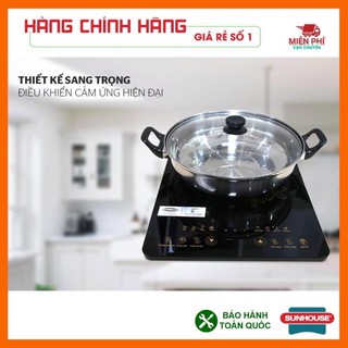 Bếp điện từ cảm ứng sunhouse( k tặng nồi lẩu )