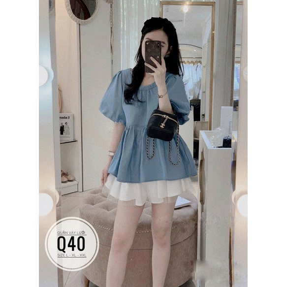 60-90kg Bigsize QUẦN VÁY VOAN Q40