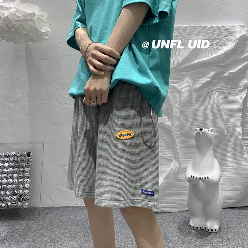 Quần short thể thao ống rộng thời trang Hàn Quốc cho nam và nữ