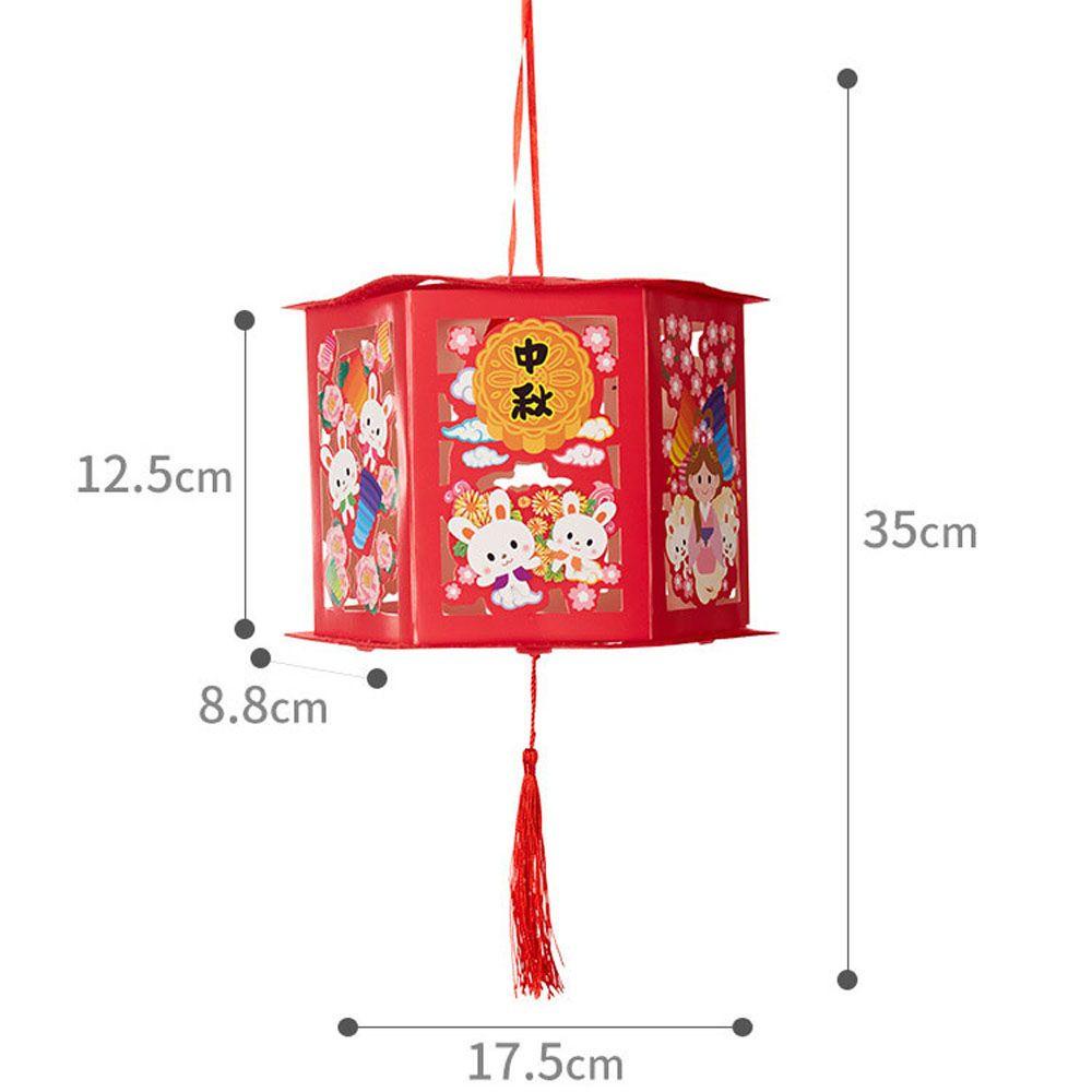 YIYU Lồng Đèn Không Dệt Hình Thỏ Dễ Thương Dùng Trang Trí Lễ Hội DIY