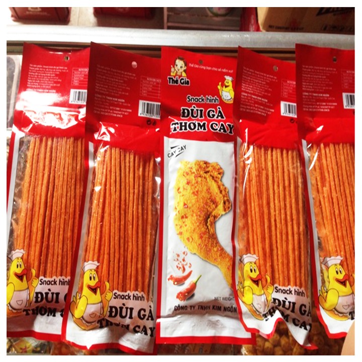 Snack Tăm Cay Đùi Gà (30 gói) - Món Ngon Tuổi Thơ
