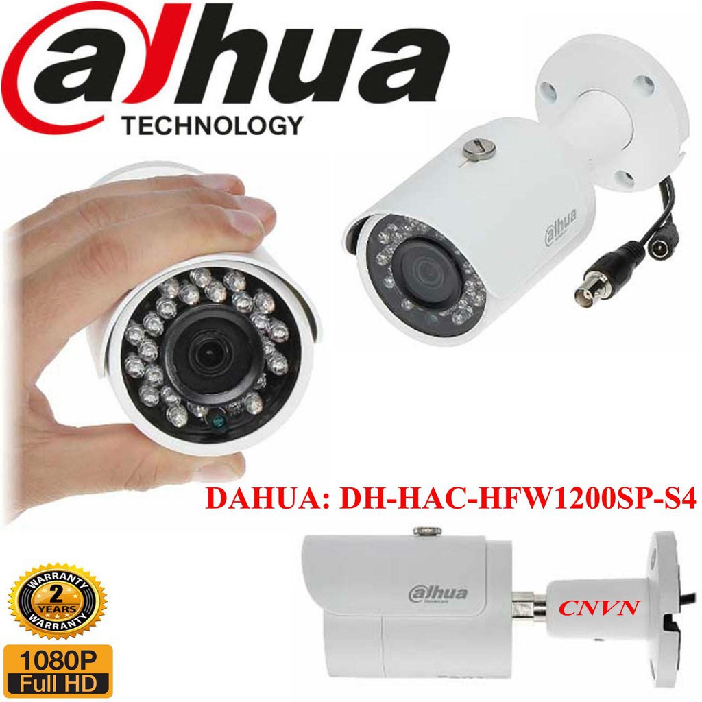 Camera 4 in 1 hồng ngoại 2.0 Megapixel DAHUA HAC-HFW1200SP-S5 - Hàng chính hãng