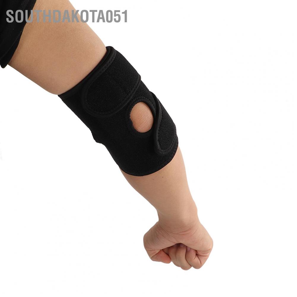 Southdakota051 Tấm lót khuỷu tay Chống va chạm Có thể điều chỉnh Lò xo Hỗ trợ Nẹp cho Bài tập Bóng rổ Tennis