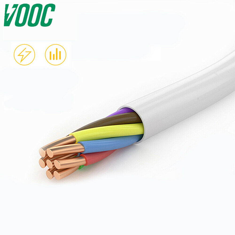 Cáp sạc nhanh VOOC của OPPO kết nối với cáp dữ liệu